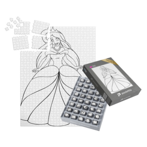 SMART SORTED® | Puzzle 1000 dílků „puzzleOMALOVÁNKY: Princezna“