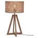 Stolní lampa s bambusovým stínidlem v přírodní barvě (výška 53 cm) Java – Good&Mojo