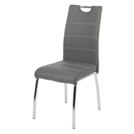 Jídelní židle NOEMI šedá/kov