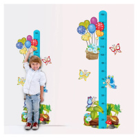 Samolepka na zeď - Veselí motýli s balónky - dětský metr