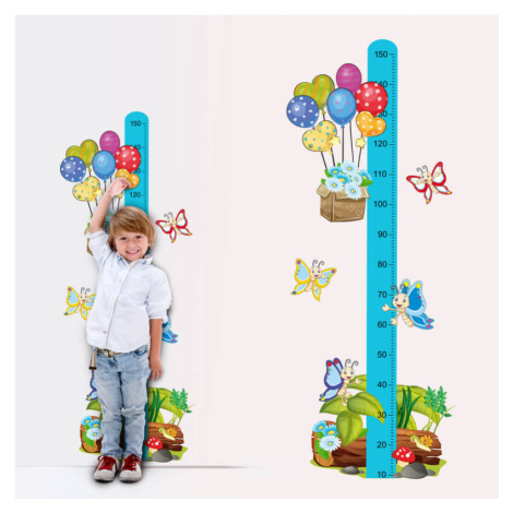 Samolepka na zeď - Veselí motýli s balónky - dětský metr INSPIO