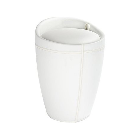 WENKO CANDY - Koupelnová stolička koženka, bílá