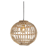 Venkovská závěsná lampa přírodní bambus - Cane Ball 40