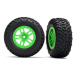 Traxxas kolo 2.2/3.0", disk SCT Split-Spoke zelený, pneu SCT (2)