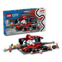 LEGO® City 60443 Zastávka v boxech F1® a personál s vozem Ferrari