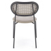 Jídelní židle SCK-524 šedá/černá