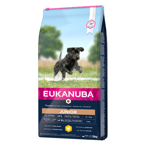 Eukanuba Junior Large Breed kuřecí - výhodné balení: 2 x 15 kg