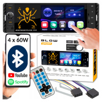 Autorádio 1DIN Bluetooth Usb Sd Aux Dotykové 4 Dálkové Ovládání MP3 MP4 Obrazovka