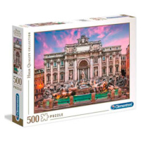 Clementoni - Puzzle 500 Trevi Fountain