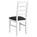 Jídelní židle NILA 8 bílá/černá