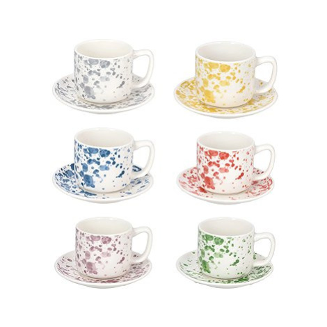 Tognana IVY APULIA Sada kávových šálků a podšálků 100 ml 6 ks vícebarevné