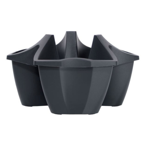 Prosperplast Květináč CROWL antracit 48 cm