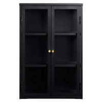 Černá kovová vitrína 60x90 cm Carmel – Unique Furniture