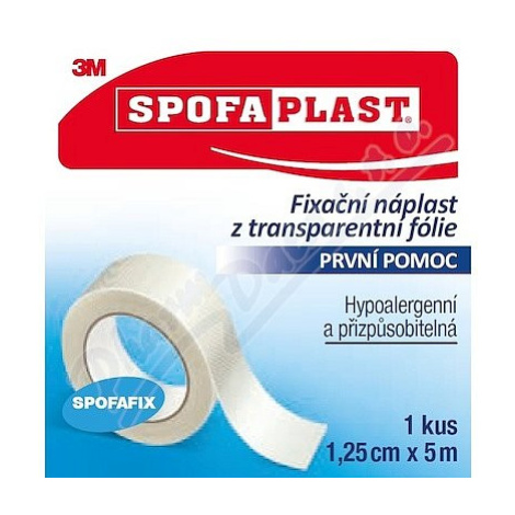 3m Spofaplast 431 Fixační náplast Transparentní fol.5mx12.5mm