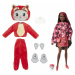 Barbie Cutie Reveal v kostýmu - kotě červeném kostýmu pandy