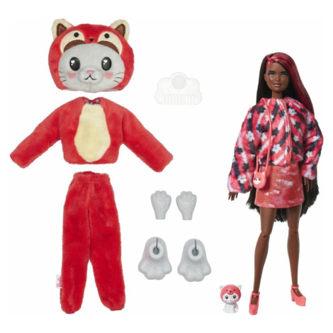 Barbie Cutie Reveal v kostýmu - kotě červeném kostýmu pandy Mattel