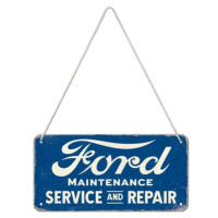 Plechová cedule Ford - Service & Repair, 20 x 10 cm