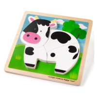 Bigjigs Toys Vkládací puzzle Kravička