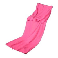 Verk Fleecová deka s rukávy Snuggie růžová 190×140cm