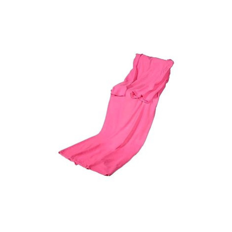 Verk Fleecová deka s rukávy Snuggie růžová 190×140cm