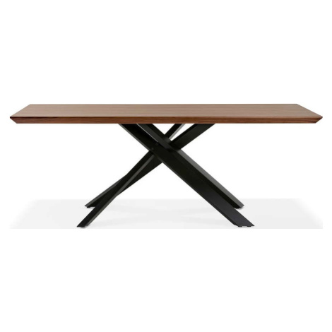 Hnědý jídelní stůl s černými nohami Kokoon Royalty, 200 x 100 cm KoKoon Design
