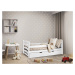 Dětská postel Mela 80 x 160 cm, bílá Rošt: S lamelovým roštem, Matrace: Matrace EASYSOFT 8 cm