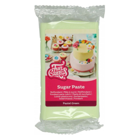 FunCakes potahový fondán Pastel Green - zelená 250g