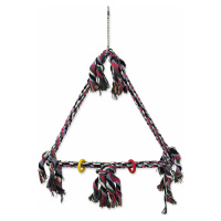 Hračka Bird Jewel houpačka s provazy barevná 70x46cm