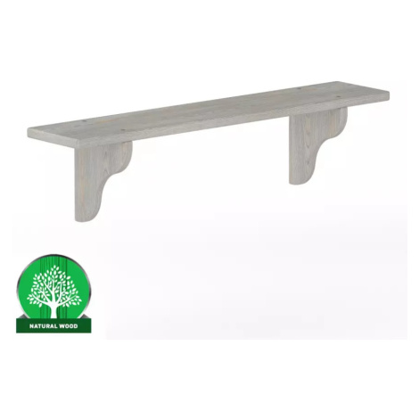 Polička borovice PK120-100x25x20 grey BAUMAX