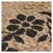 Flair Rugs koberce Kusový koberec Printed Jute Maisie Natural/Black - 120x170 cm