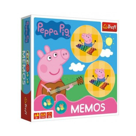 Pexeso papírové Prasátko Peppa/Peppa Pig společenská hra 36 kusů v krabici 20x20x5cm Teddies