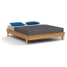 Dvoulůžková postel z dubového dřeva 160x200 cm Retro - The Beds