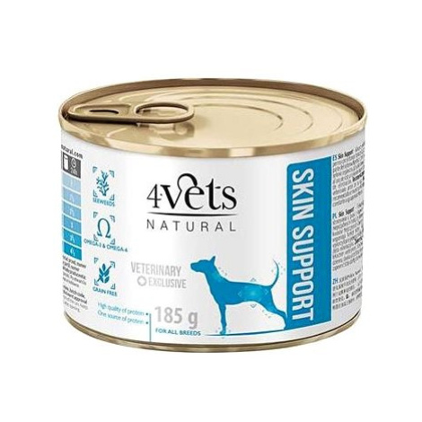 4Vets Natural Veterinary Exclusive Skin Support Dog 185 g