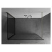 MEXEN/S Kioto Sprchová zástěna WALK-IN 130 x 110 cm, černý vzor, nikl kartáčovaná 800-130-212-97