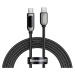 Kabel Cable USB-C to USB-C Baseus Cafule, 100W, 2m (black)