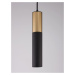 NOVA LUCE závěsné svítidlo POGNO černá a zlatý hliník GU10 1x10W IP20 220-240V bez žárovky 99115