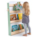 Dřevěná knihovna pro děti Forest Bookcase Tender Leaf Toys se 4 poličkami