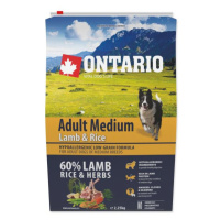 Krmivo Ontario Adult Medium Lamb & Rice 2,25kg