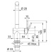 Franke S vyt. koncovkou, S regulací Sprcha/Proud  Chrom  dřezová baterie FN 6560 ACTIVE NEW Pod 