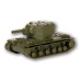 Wargames (WWII) tank 6202 - Soviet Tank KV-2 (1: 100)