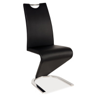 Signal Jídelní židle H-090 chrom / černá Barva: Černá
