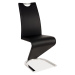 Signal Jídelní židle H-090 chrom / černá Barva: Černá