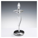 Metallux Stolní lampa Icaro s křišťálovým sklem, chrom