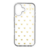 iDeal Of Sweden Ochranný kryt Clear Case Mid s Magsafe pro iPhone 16 Golden Hearts