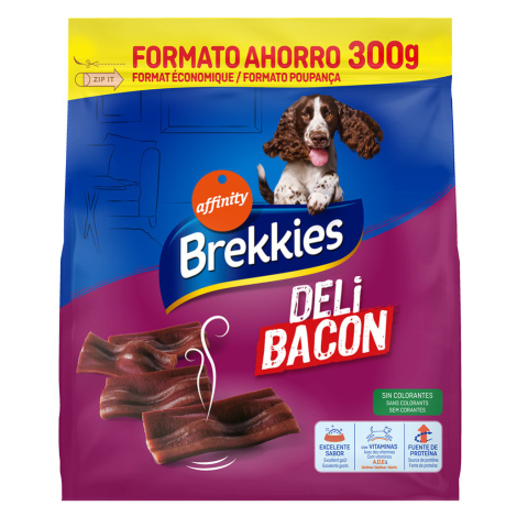 Brekkies Deli Bacon - Ekonomické balení: 3 x 300 g Affinity Brekkies
