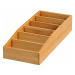 Kesper 70822 Univerzální organizér bambus 6 přihrádek, 15 x 7 x 35 cm