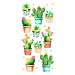 Samolepicí dekorace Crearreda CR S Cactus 59615 Kaktus