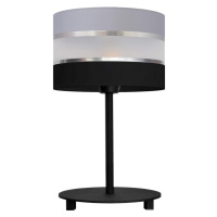 Stolní lampa HELEN 1xE27/15W/230V černá/šedá/stříbrná