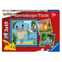 Ravensburger Vypusťte Pokémony 3x49 dílků