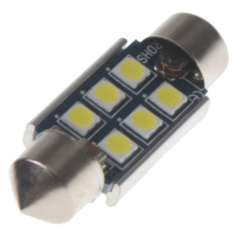 Žárovka LED diodová 12V / sufit 36mm / bílá / 6x LED 3030SMD Aroso
